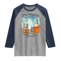 Bavarian Festival Munich Oktoberfest Raglan Shirt Das Herz Der Stadt Beer Pretzel - Wonder Print Shop