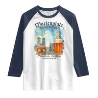 Bavarian Festival Munich Oktoberfest Raglan Shirt Das Herz Der Stadt Beer Pretzel - Wonder Print Shop