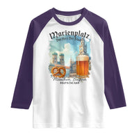 Bavarian Festival Munich Oktoberfest Raglan Shirt Das Herz Der Stadt Beer Pretzel - Wonder Print Shop