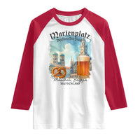 Bavarian Festival Munich Oktoberfest Raglan Shirt Das Herz Der Stadt Beer Pretzel - Wonder Print Shop