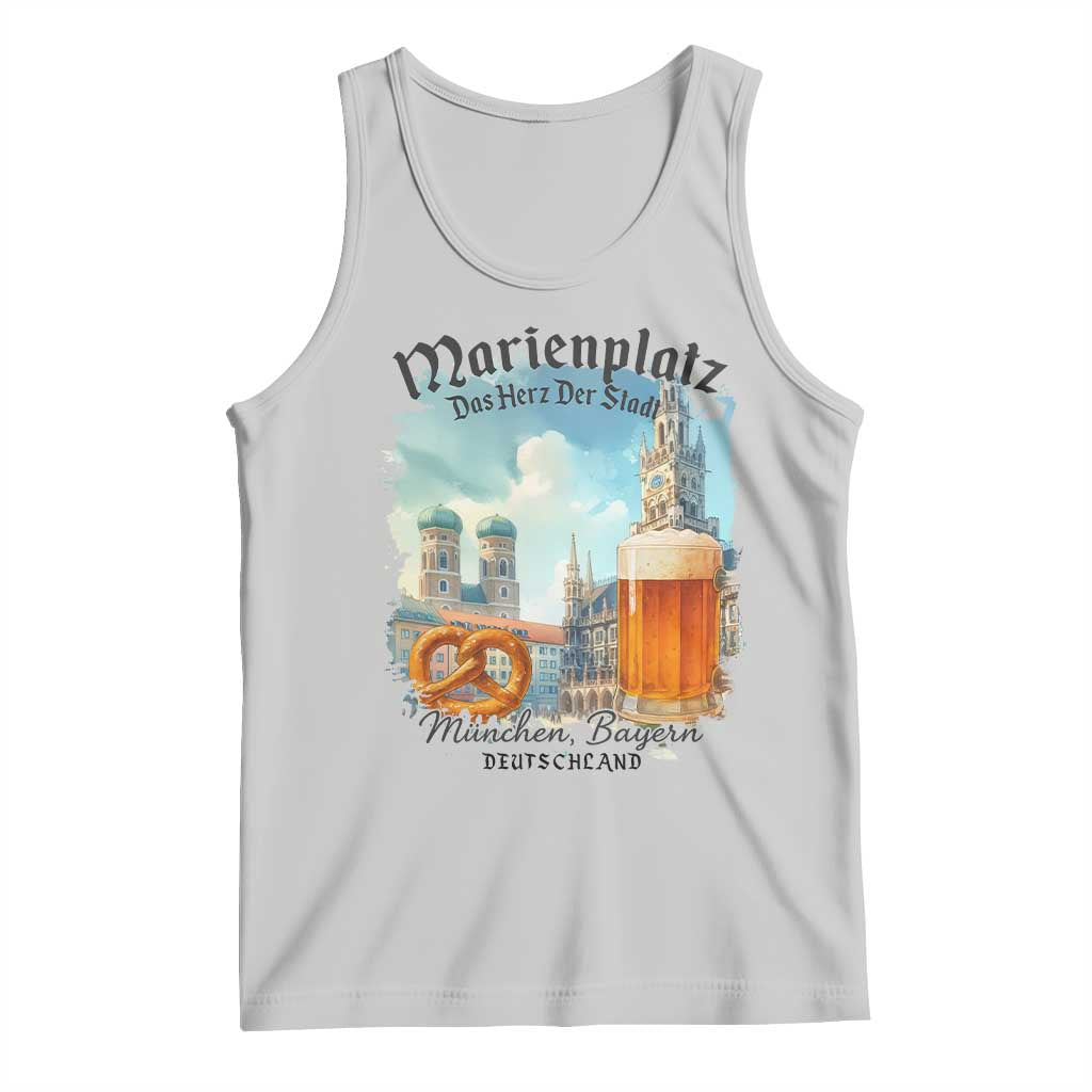 Bavarian Festival Munich Oktoberfest Tank Top Das Herz Der Stadt Beer Pretzel - Wonder Print Shop