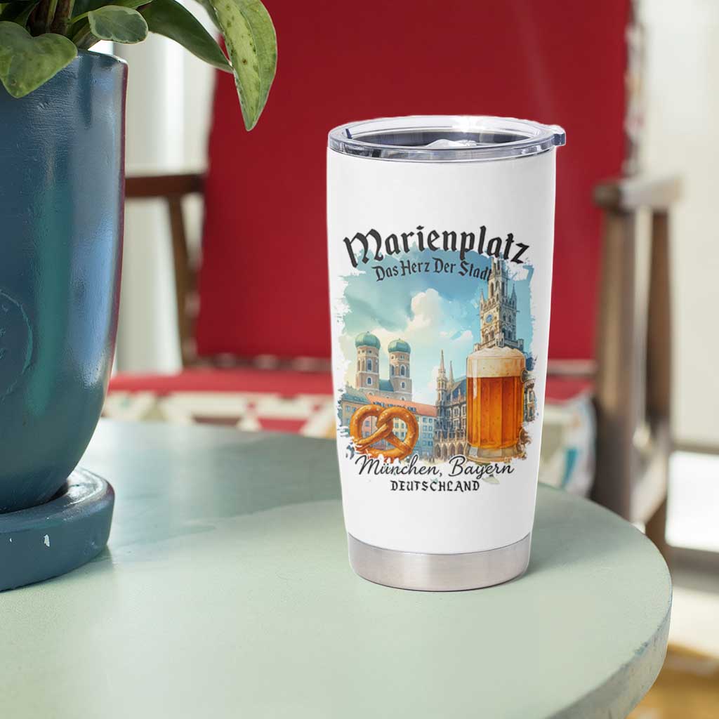 Bavarian Festival Munich Oktoberfest Tumbler Cup Das Herz Der Stadt Beer Pretzel - Wonder Print Shop