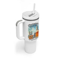 Bavarian Festival Munich Oktoberfest Tumbler With Handle Das Herz Der Stadt Beer Pretzel - Wonder Print Shop