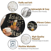 Funny Oktoberfest For Schnitzel My Nitzel Throw Blanket Beer Nitzel Sausage - Wonder Print Shop