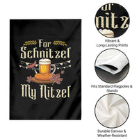 Funny Oktoberfest For Schnitzel My Nitzel Garden Flag Beer Nitzel Sausage - Wonder Print Shop