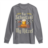 Funny Oktoberfest For Schnitzel My Nitzel Long Sleeve Shirt Beer Nitzel Sausage - Wonder Print Shop