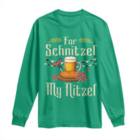 Funny Oktoberfest For Schnitzel My Nitzel Long Sleeve Shirt Beer Nitzel Sausage - Wonder Print Shop