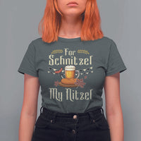 Funny Oktoberfest For Schnitzel My Nitzel T Shirt For Women Beer Nitzel Sausage - Wonder Print Shop