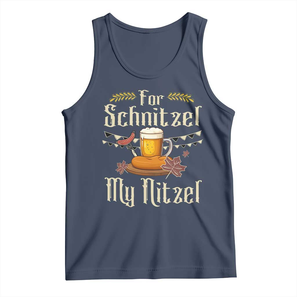 Funny Oktoberfest For Schnitzel My Nitzel Tank Top Beer Nitzel Sausage - Wonder Print Shop