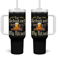 Funny Oktoberfest For Schnitzel My Nitzel Tumbler With Handle Beer Nitzel Sausage - Wonder Print Shop