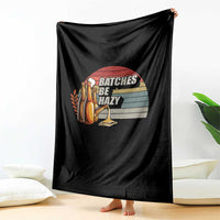 Funny Batches Be Hazy Throw Blanket Vintage Craft Beer Brewing - Wonder Print Shop