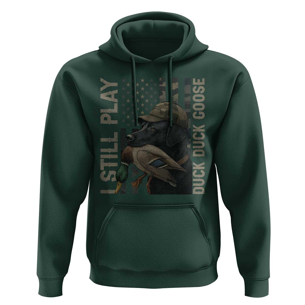 Funny I Still Play Duck Duck Goose Hoodie Duck Hunting Dog Back Lab - Wonder Print Shop