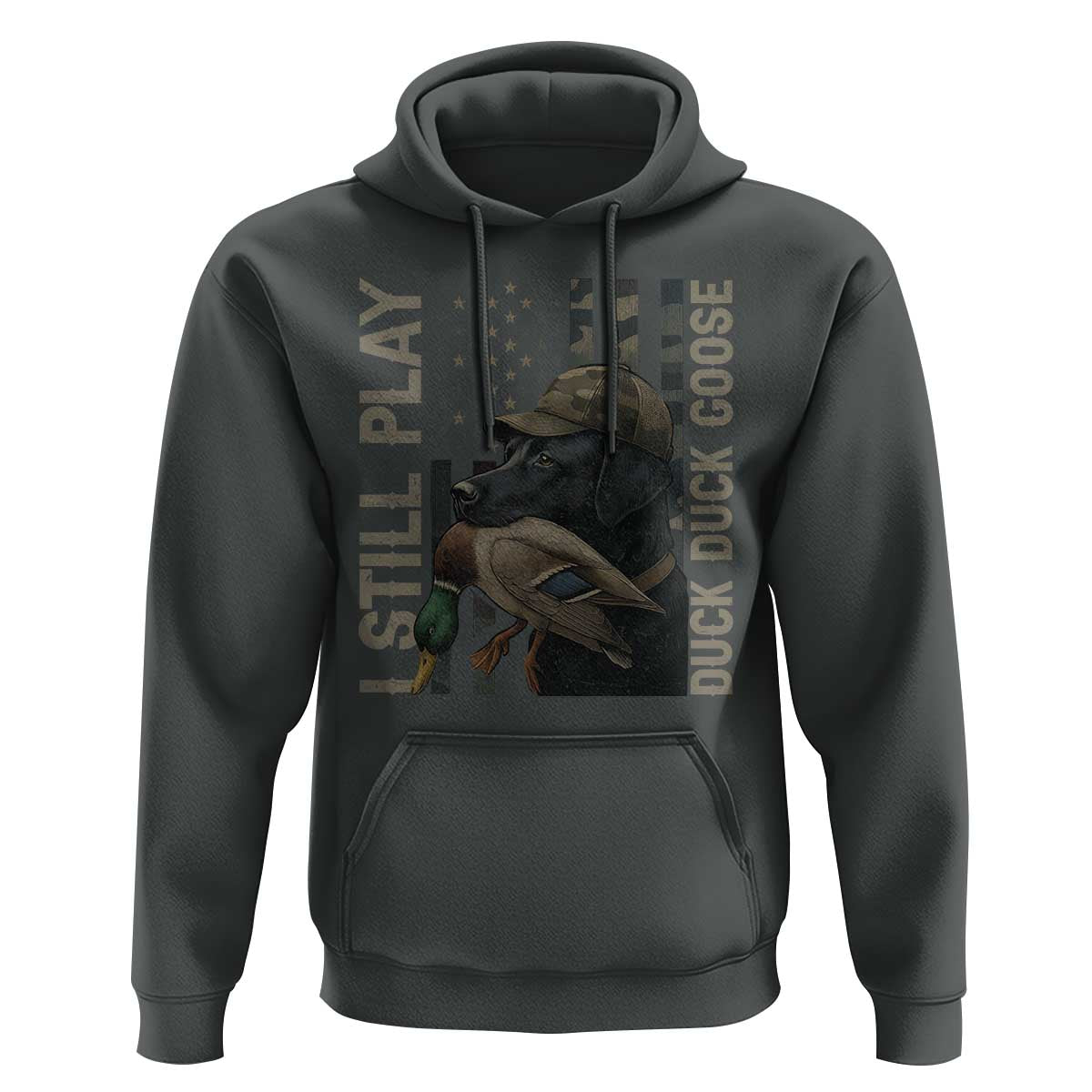 Funny I Still Play Duck Duck Goose Hoodie Duck Hunting Dog Back Lab - Wonder Print Shop