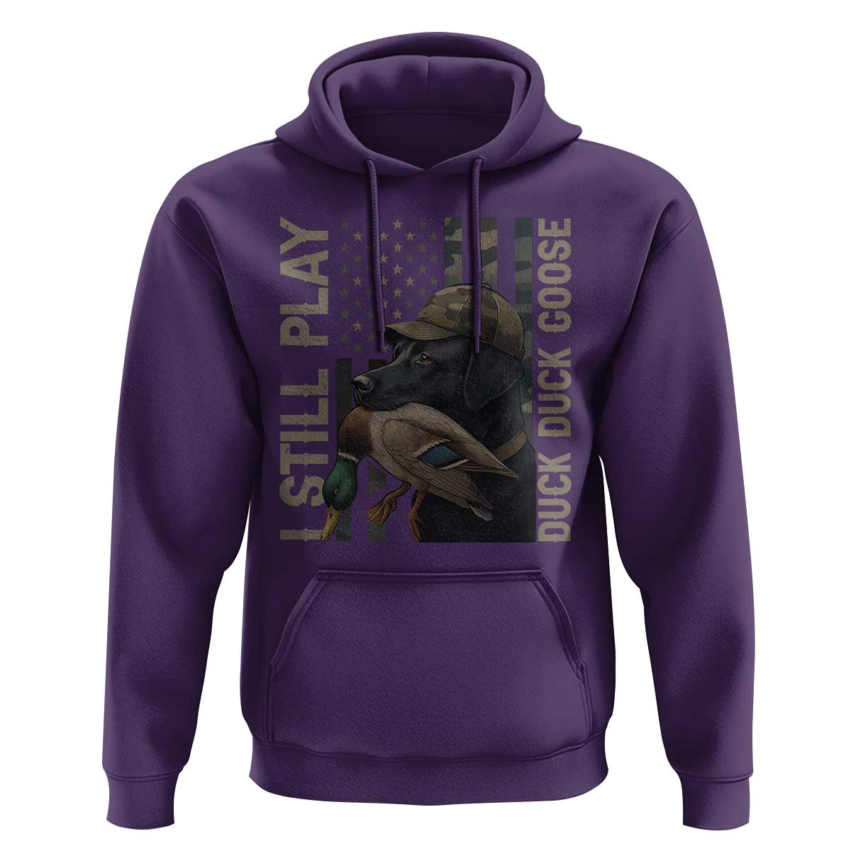 Funny I Still Play Duck Duck Goose Hoodie Duck Hunting Dog Back Lab - Wonder Print Shop