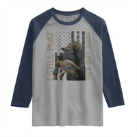 Funny I Still Play Duck Duck Goose Raglan Shirt Duck Hunting Dog Back Lab - Wonder Print Shop