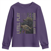 Funny I Still Play Duck Duck Goose Youth Sweatshirt Duck Hunting Dog Back Lab - Wonder Print Shop