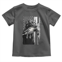 Duck Hunting Dog Back Lab Vintage American Flag Toddler T Shirt - Wonder Print Shop