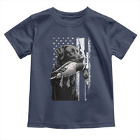 Duck Hunting Dog Back Lab Vintage American Flag Toddler T Shirt - Wonder Print Shop