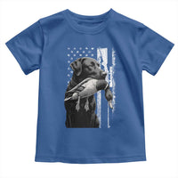 Duck Hunting Dog Back Lab Vintage American Flag Toddler T Shirt - Wonder Print Shop