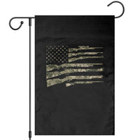 Hunting Guns Vintage Camo American Flag Garden Flag - Wonder Print Shop