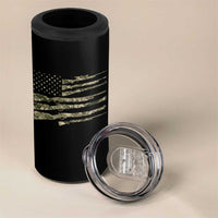 Hunting Guns Vintage Camo American Flag 4 in 1 Can Cooler Tumbler - Wonder Print Shop