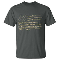 Hunting Guns Vintage Camo American Flag T Shirt - Wonder Print Shop