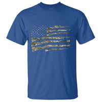 Hunting Guns Vintage Camo American Flag T Shirt - Wonder Print Shop