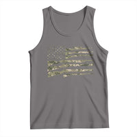 Hunting Guns Vintage Camo American Flag Tank Top - Wonder Print Shop