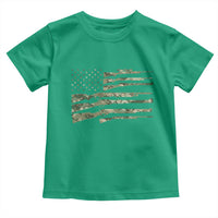 Hunting Guns Vintage Camo American Flag Toddler T Shirt - Wonder Print Shop