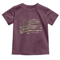 Hunting Guns Vintage Camo American Flag Toddler T Shirt - Wonder Print Shop