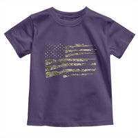 Hunting Guns Vintage Camo American Flag Toddler T Shirt - Wonder Print Shop