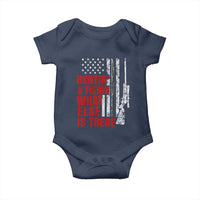 Hunting And Fishing What Else Is There Baby Onesie Vintage American Flag - Wonder Print Shop