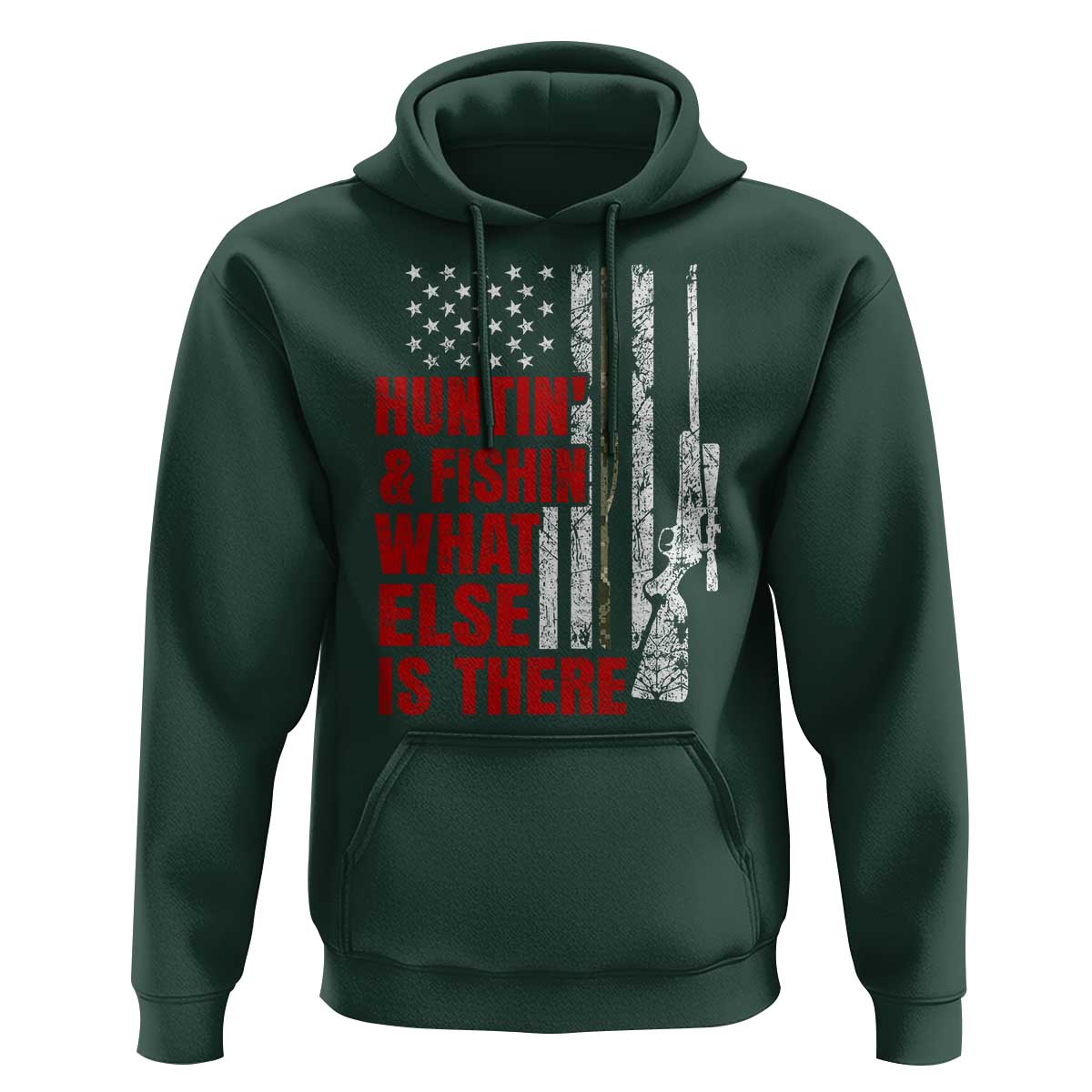Hunting And Fishing What Else Is There Hoodie Vintage American Flag - Wonder Print Shop