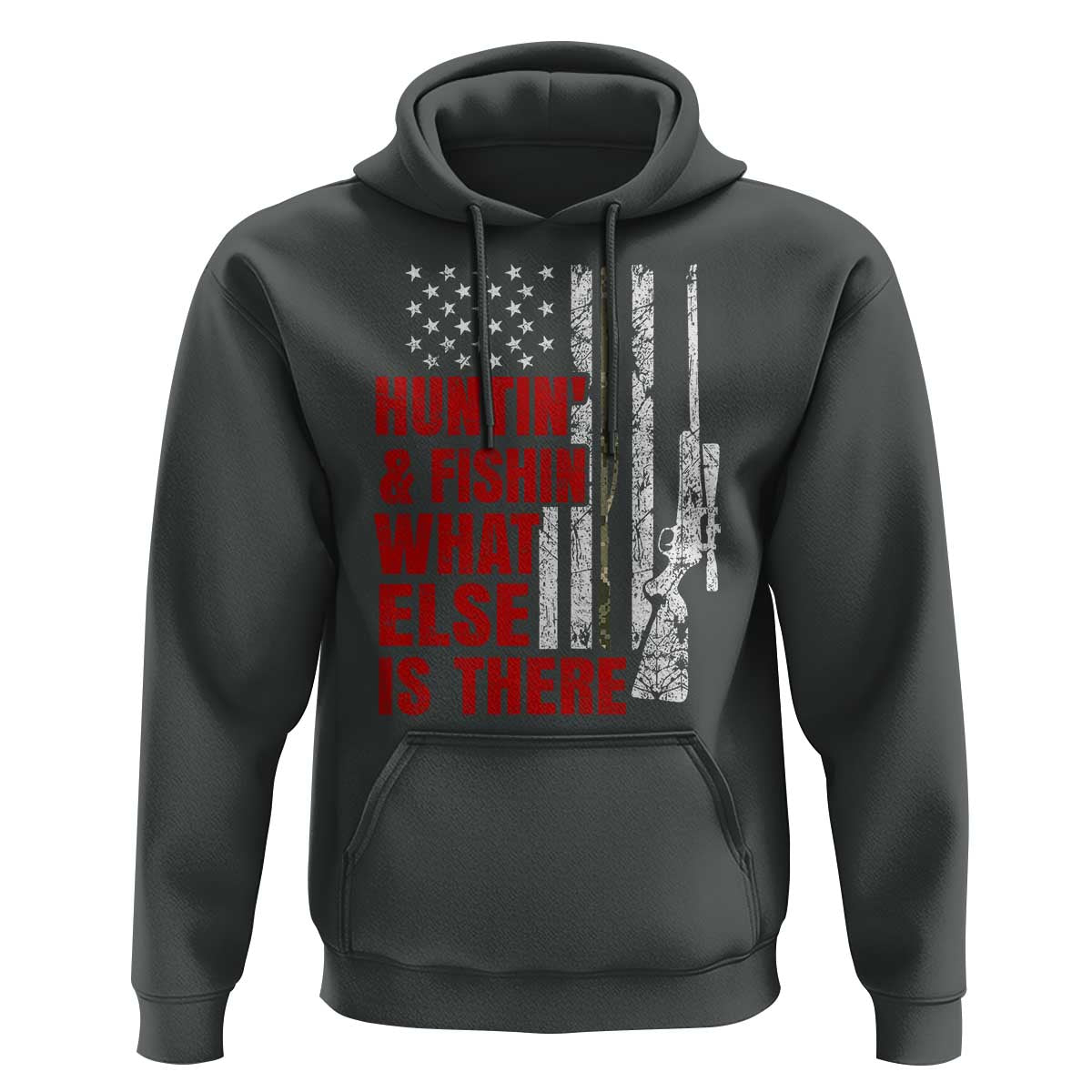Hunting And Fishing What Else Is There Hoodie Vintage American Flag - Wonder Print Shop