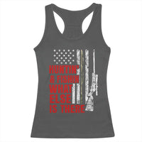 Hunting And Fishing What Else Is There Racerback Tank Top Vintage American Flag - Wonder Print Shop