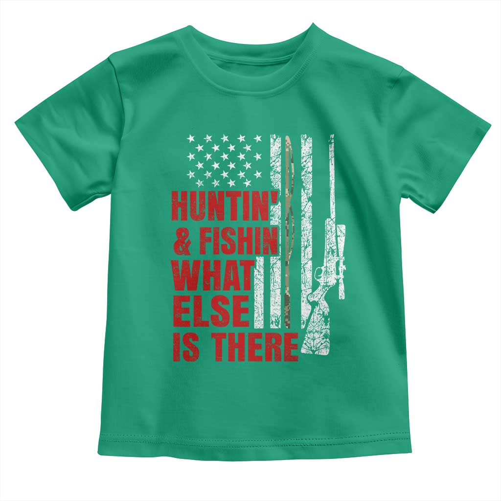 Hunting And Fishing What Else Is There Toddler T Shirt Vintage American Flag - Wonder Print Shop