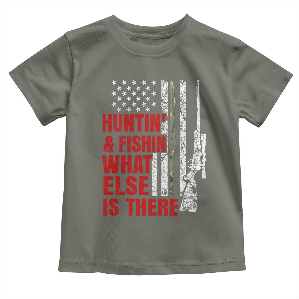 Hunting And Fishing What Else Is There Toddler T Shirt Vintage American Flag - Wonder Print Shop