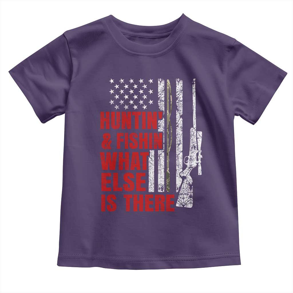 Hunting And Fishing What Else Is There Toddler T Shirt Vintage American Flag - Wonder Print Shop