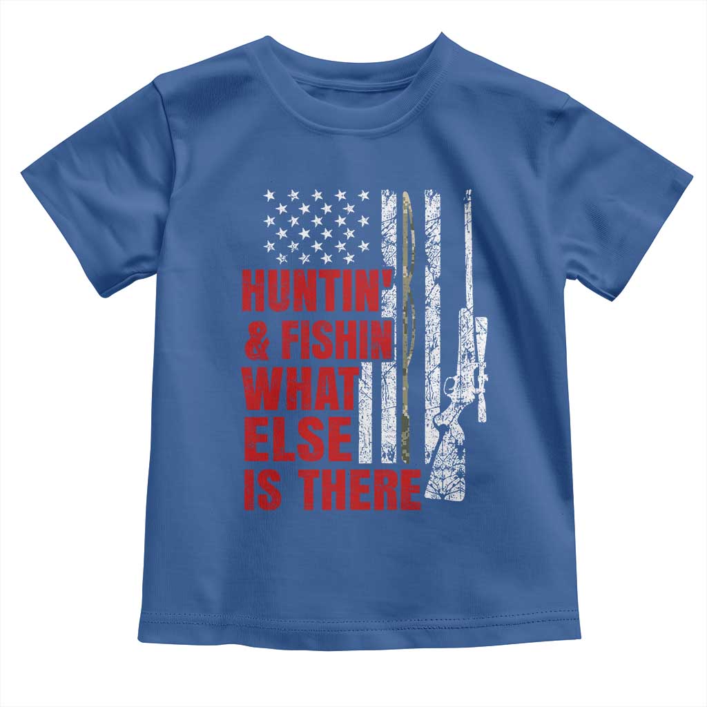 Hunting And Fishing What Else Is There Toddler T Shirt Vintage American Flag - Wonder Print Shop