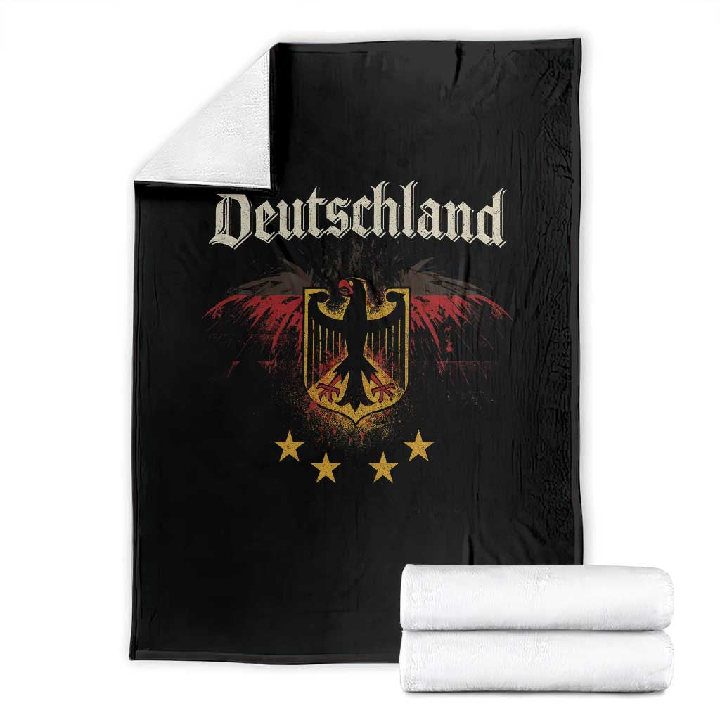 Deutschland German Heritage Pride Throw Blanket Bundesadler Coat of Arms Star - Wonder Print Shop