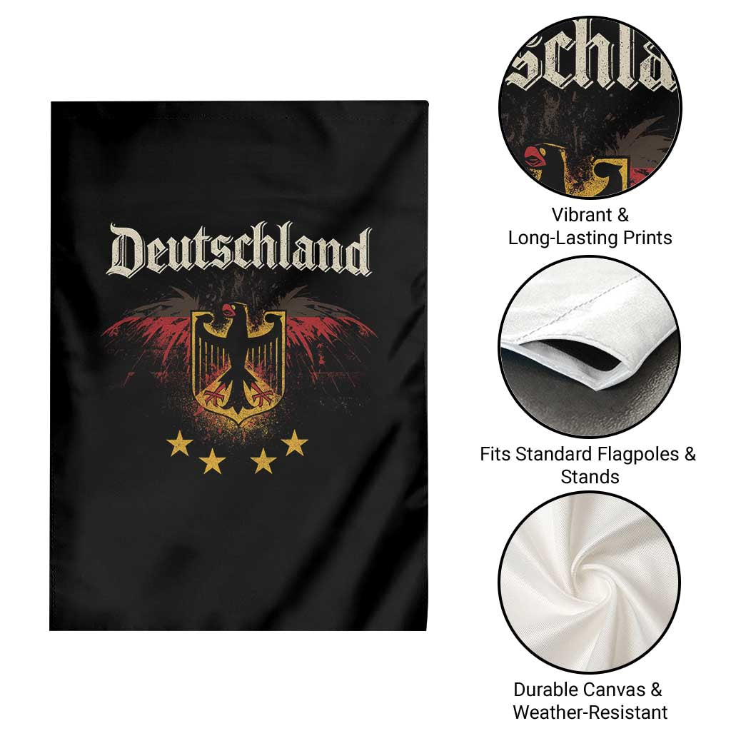 Deutschland German Heritage Pride Garden Flag Bundesadler Coat of Arms Star - Wonder Print Shop
