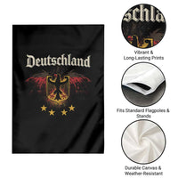 Deutschland German Heritage Pride Garden Flag Bundesadler Coat of Arms Star - Wonder Print Shop