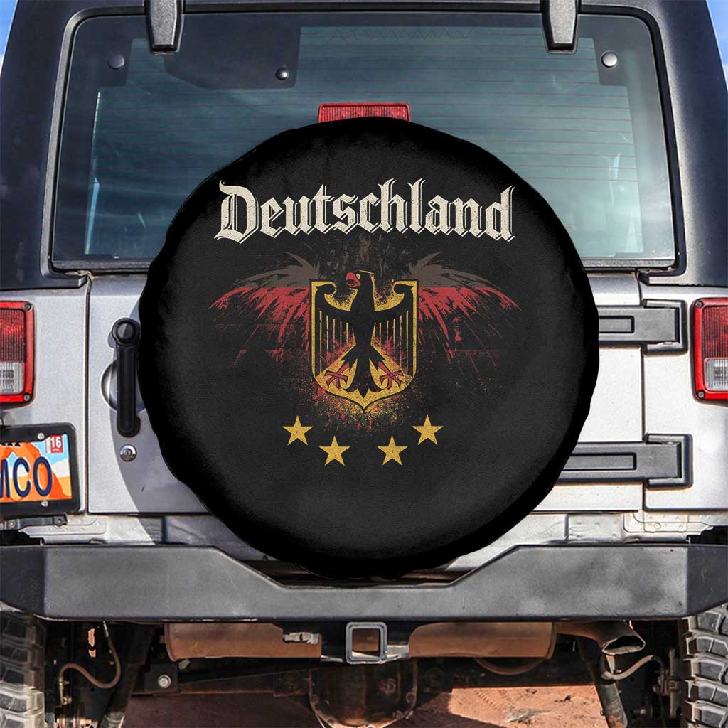 Deutschland German Heritage Pride Spare Tire Cover Bundesadler Coat of Arms Star - Wonder Print Shop