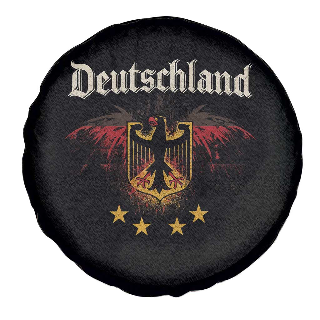 Deutschland German Heritage Pride Spare Tire Cover Bundesadler Coat of Arms Star - Wonder Print Shop