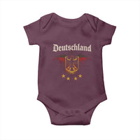 Deutschland German Heritage Pride Baby Onesie Bundesadler Coat of Arms Star - Wonder Print Shop
