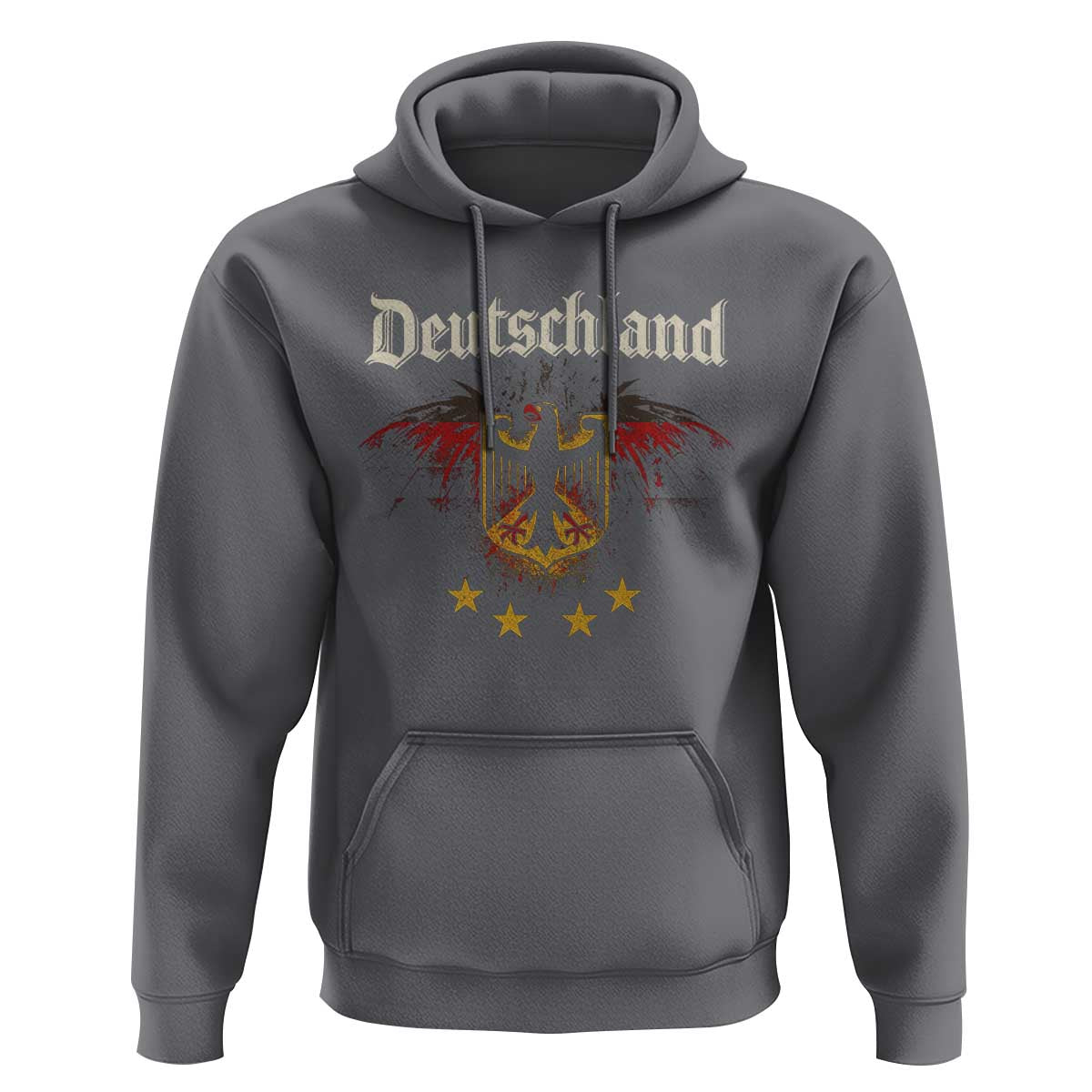 Deutschland German Heritage Pride Hoodie Bundesadler Coat of Arms Star - Wonder Print Shop
