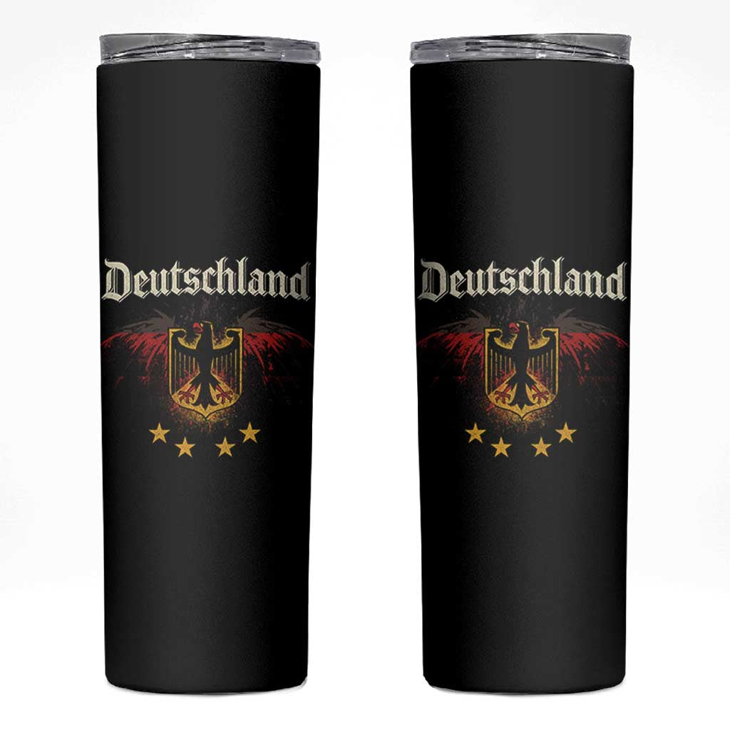 Deutschland German Heritage Pride Skinny Tumbler Bundesadler Coat of Arms Star - Wonder Print Shop