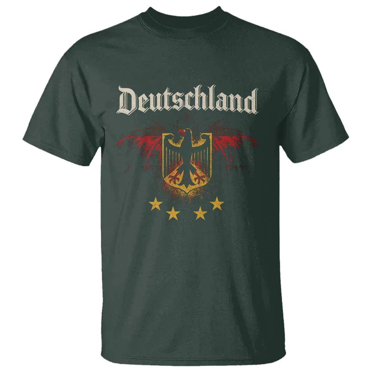 Deutschland German Heritage Pride T Shirt Bundesadler Coat of Arms Star - Wonder Print Shop