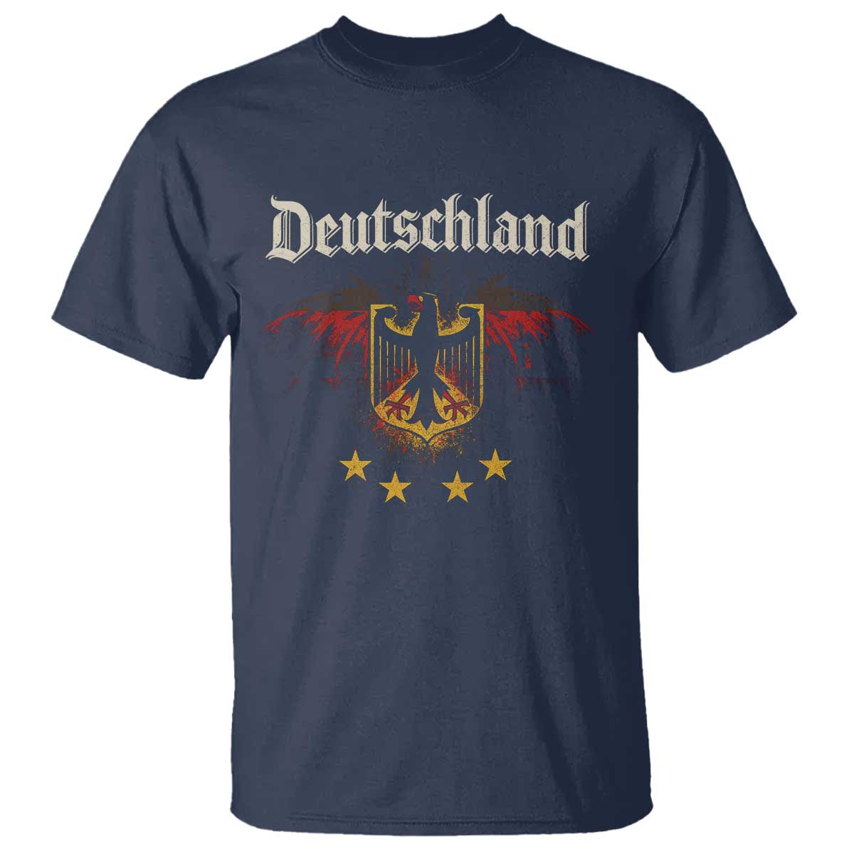 Deutschland German Heritage Pride T Shirt Bundesadler Coat of Arms Star - Wonder Print Shop