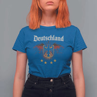 Deutschland German Heritage Pride T Shirt For Women Bundesadler Coat of Arms Star - Wonder Print Shop